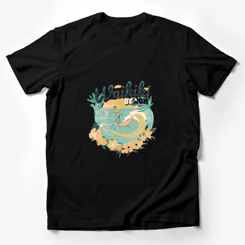 Surf à la plage de Waikiki Homme T-Shirt