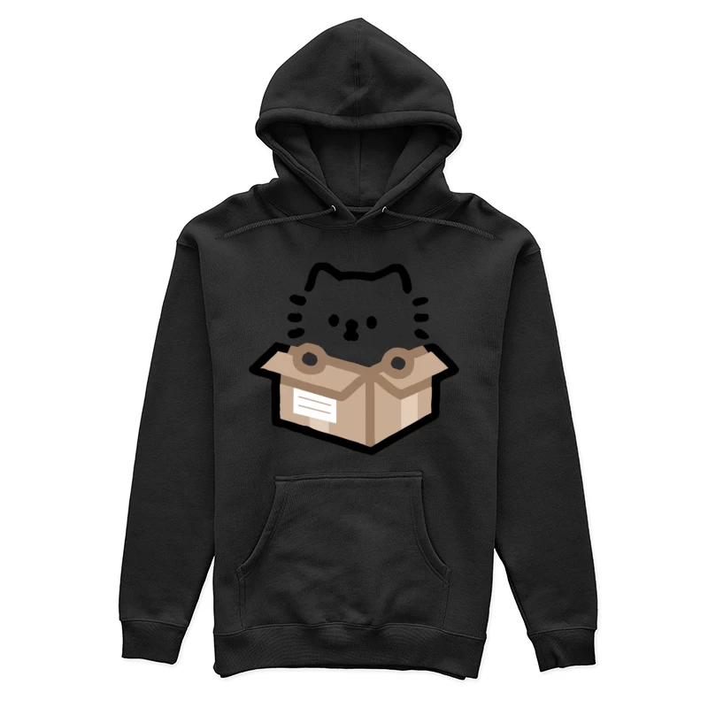 Katze im Karton Damen Pullover Hoodie