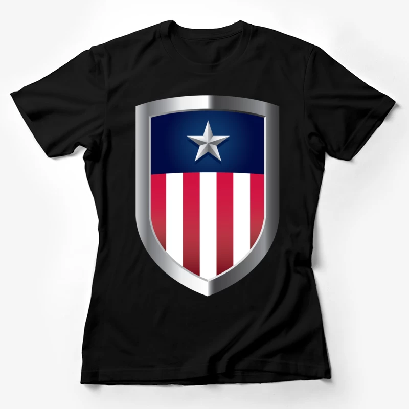 Star and Stripes Shield Female T-Shirt
