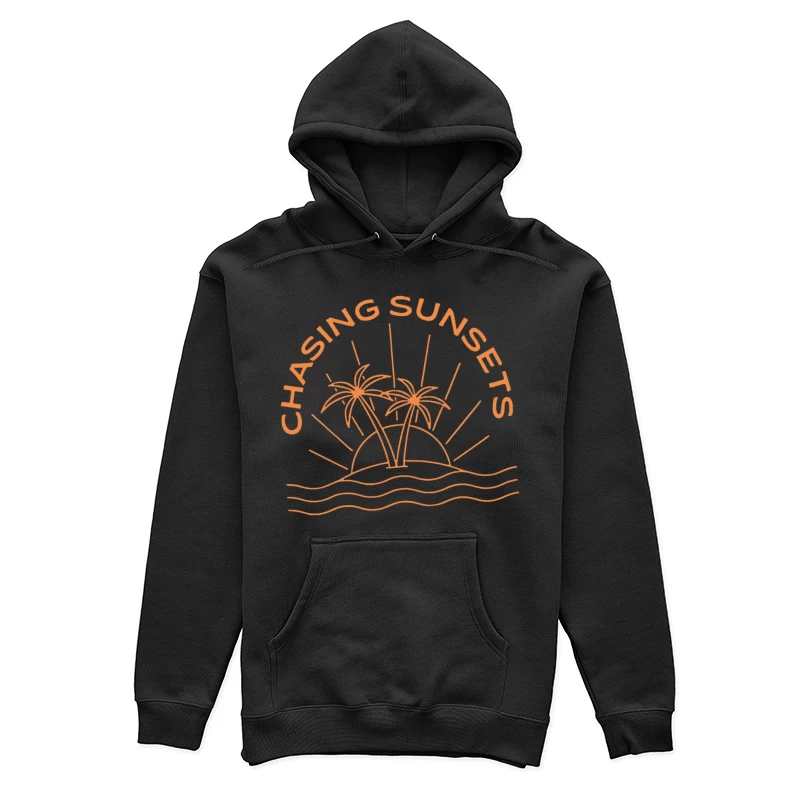 Palmen bei Sonnenuntergang Damen Pullover Hoodie