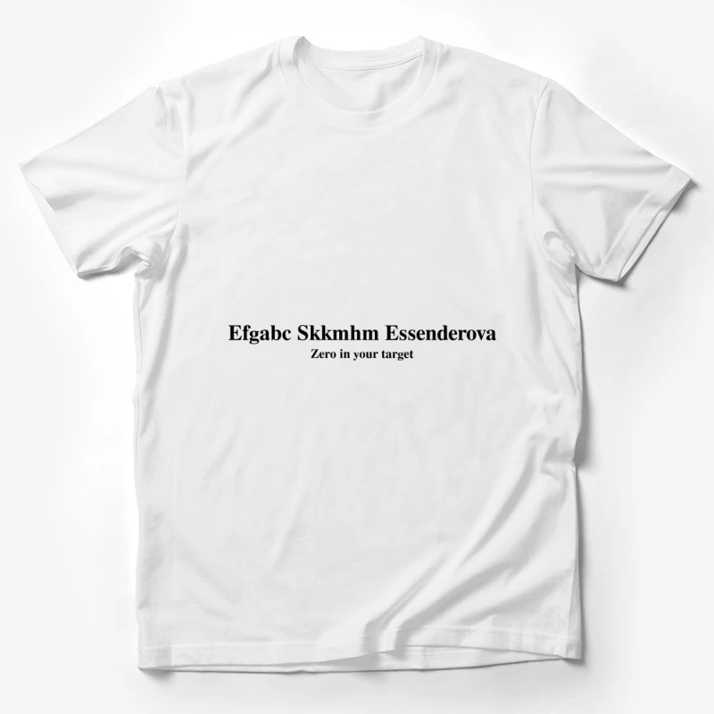 Elegantes typografisches Design Herren T-Shirt