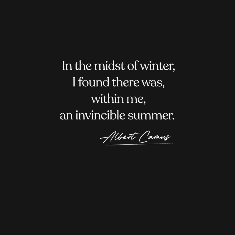 Albert Camus Quote Design Desk Mat