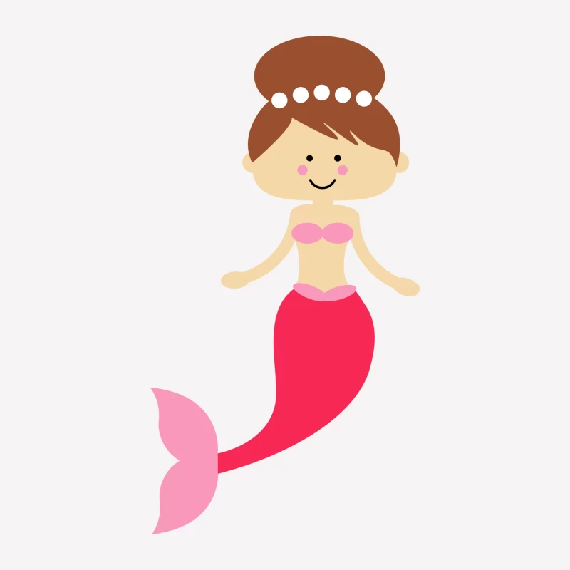 Illustration de sirène adorable Femme T-Shirt