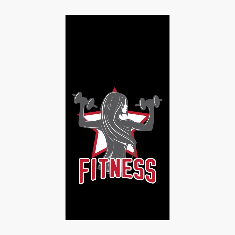 Fitness Strength Training Logo with Weightlifting Silhouette iPhone Case