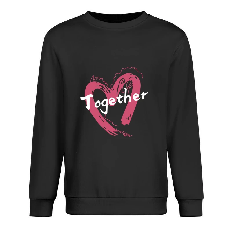Gemeinsam in Herz und Schrift Herren Pullover Sweatshirt