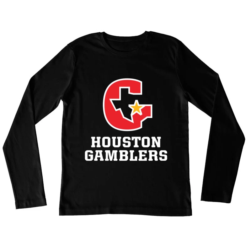 houston gamblers Female Long Sleeve T-Shirt
