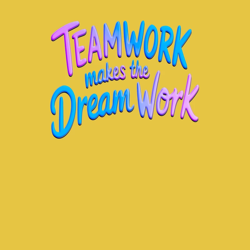 Inspirational Teamwork Male T-Shirt