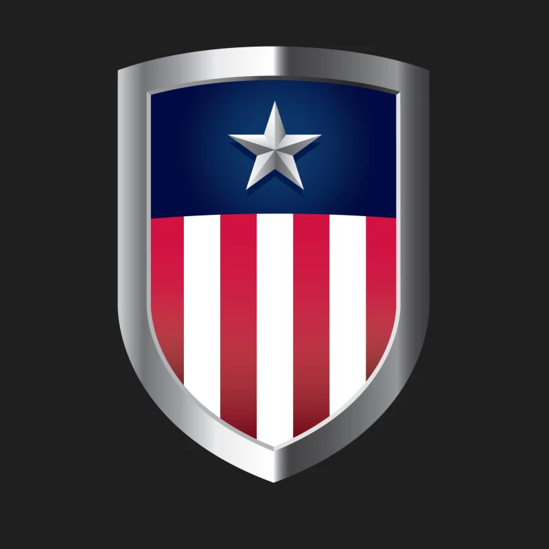 Star and Stripes Shield Male Tank Top
