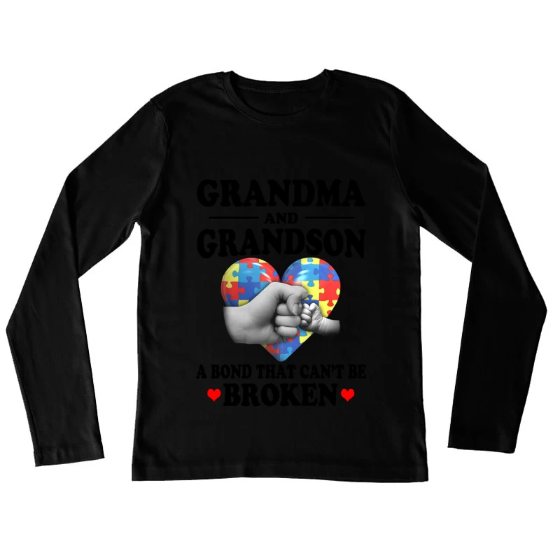Amour et solidarité autistique Femme Manches Longues T-Shirt