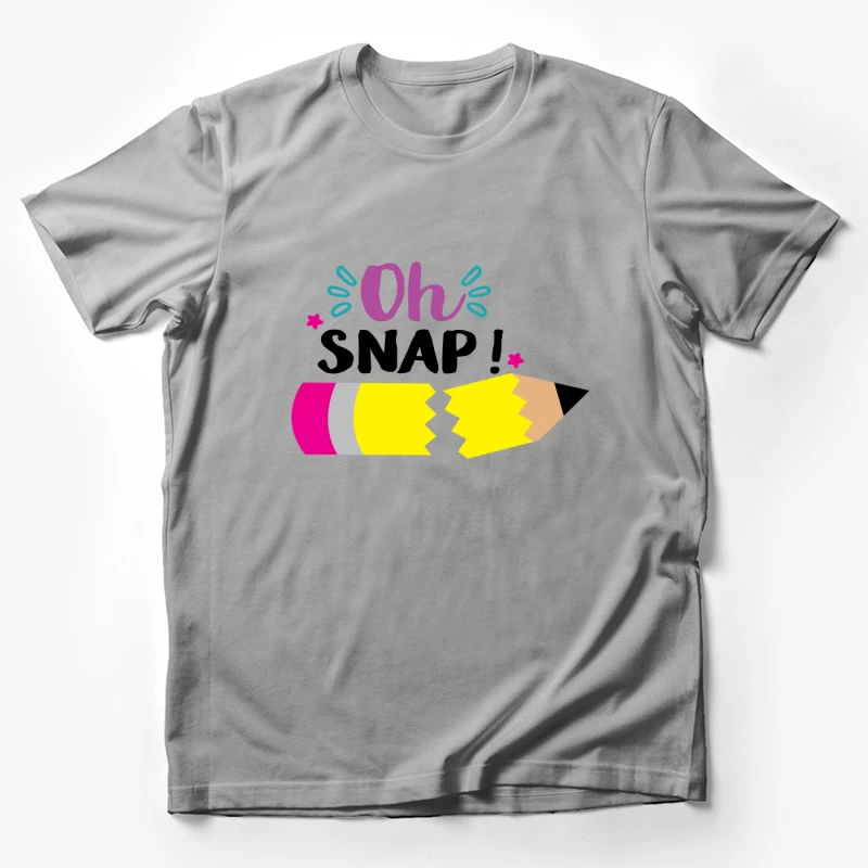 Illustration de crayon cassé avec texte fantaisie Homme T-Shirt