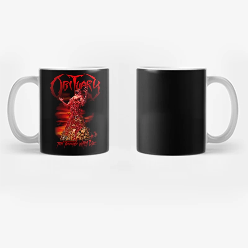 Obituary Ten Thousand Ways To Die Coffee Mug