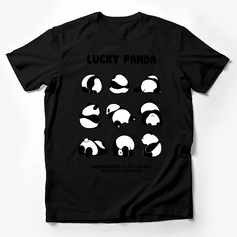 Süße Pandabär-Gesichter Herren T-Shirt