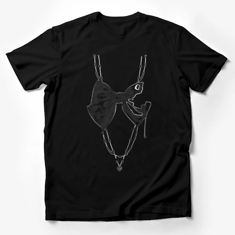 Schmuck mit Schleifenanhänger Herren T-Shirt