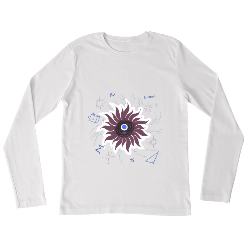 Wissenschaftliche Blume Damen Langarm T-Shirt