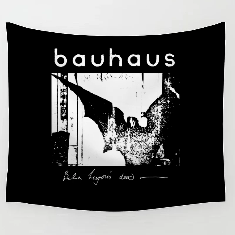 Vintage Bauhaus Typography and Abstract Design Study Tapestry