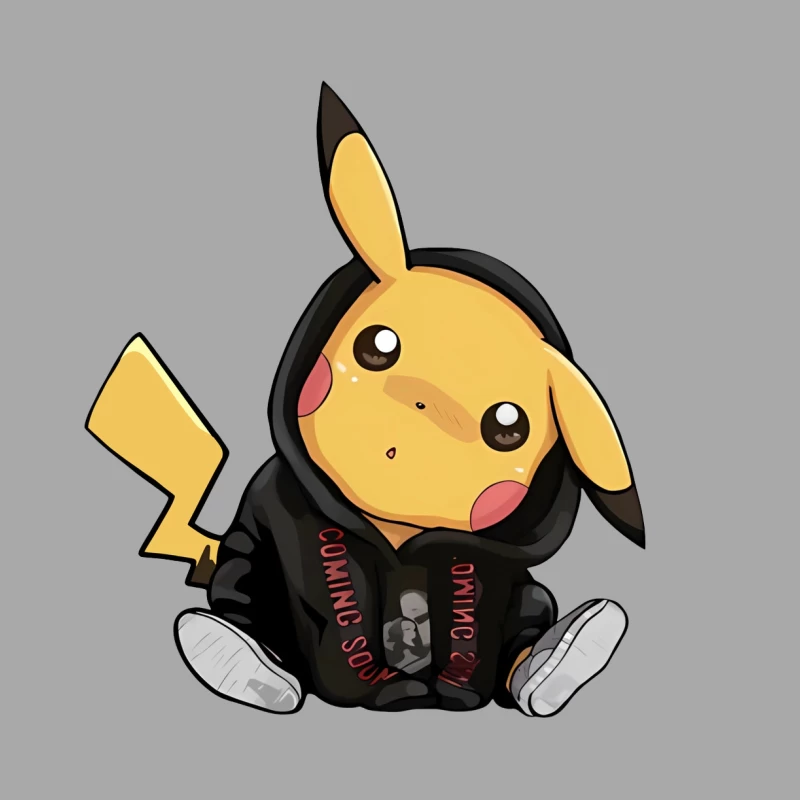Pikachu trägt Kapuzenpulli Herren Pullover Hoodie