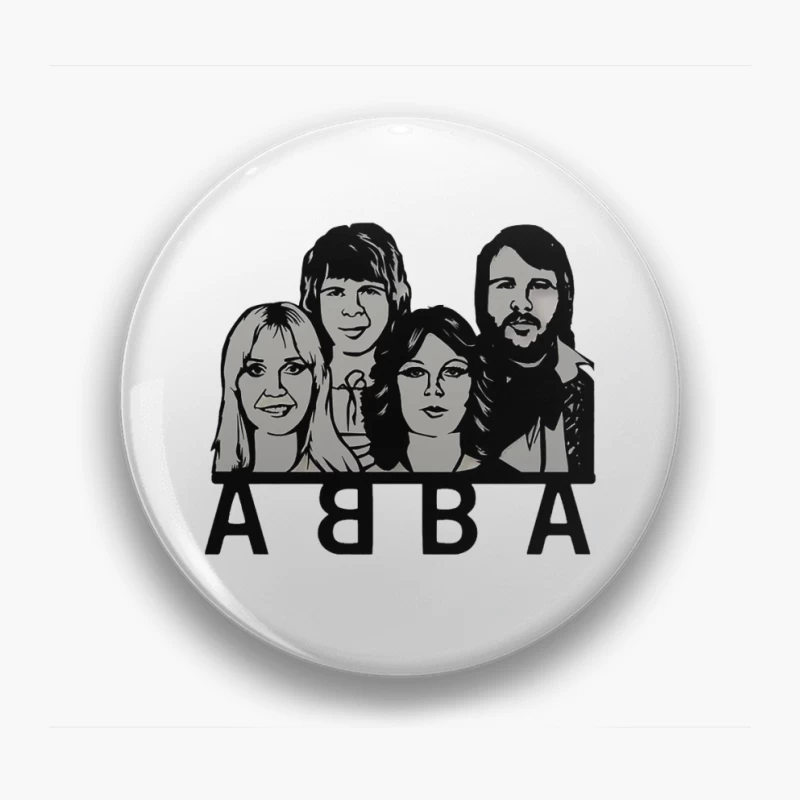 Abba Band Pin