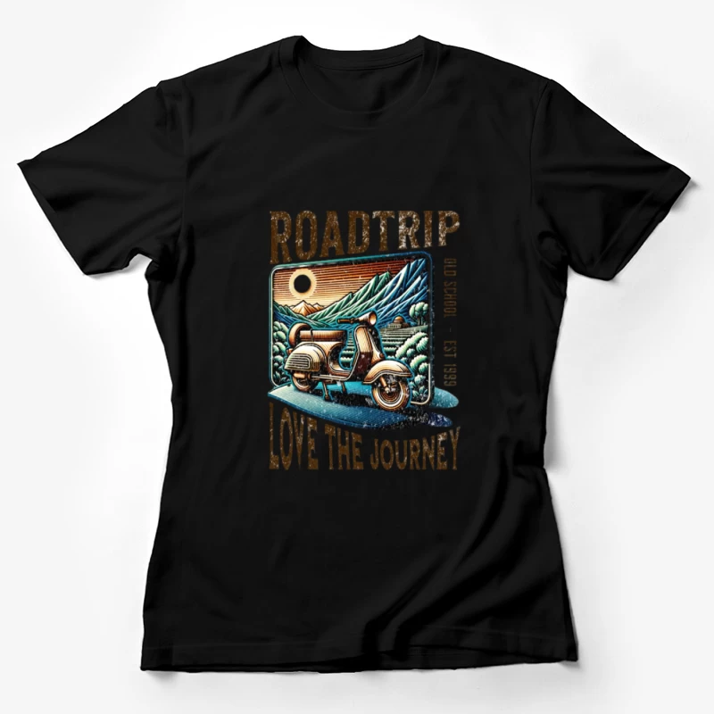 Voyage en Scooter: Aimez le Voyage Femme T-Shirt