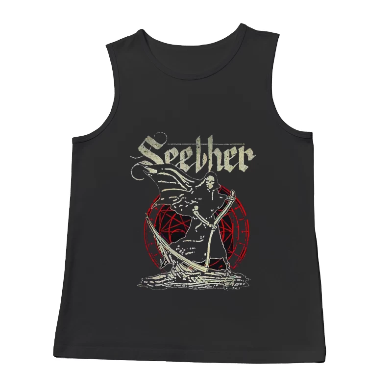 Gothic Skeleton Band Art - Seether Rock Metal Design Male Tank Top