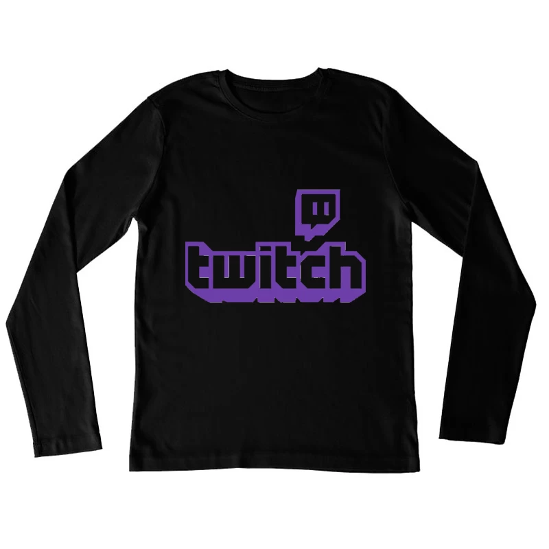 Twitch Gaming Platform Purple Logo Female Long Sleeve T-Shirt