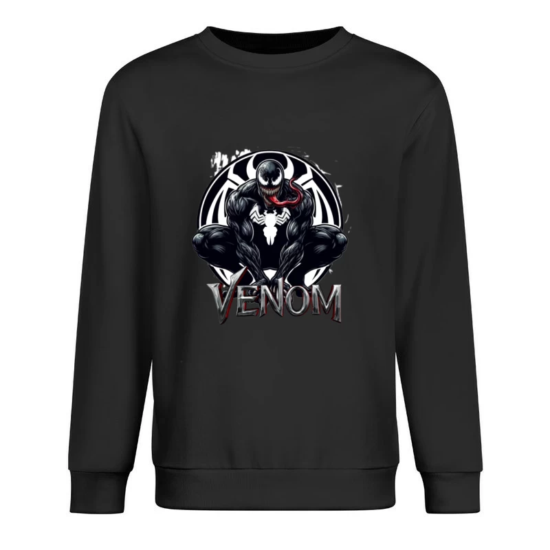 Venom Comic Art Male Pullover Sweatshirt