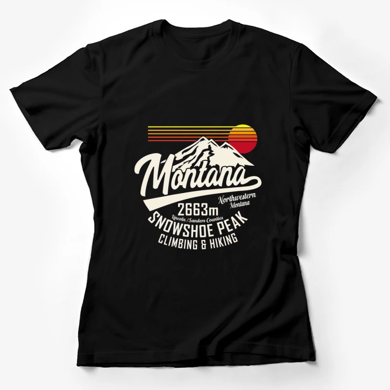 Montana Snowshoe Peak für Klettern und Wandern Damen T-Shirt