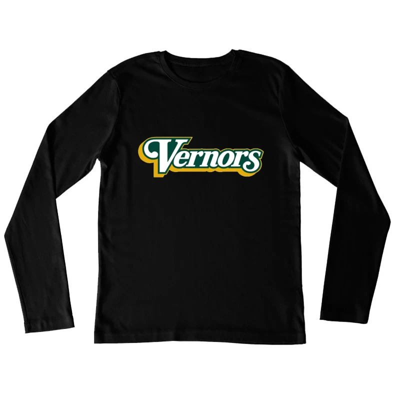 Vernors Ginger Ale Vintage Brand Logo Female Long Sleeve T-Shirt