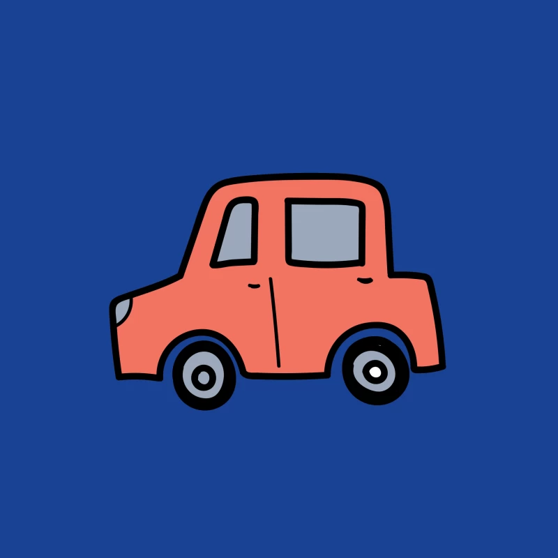 Voiture dessinée avec simplicité Femme T-Shirt