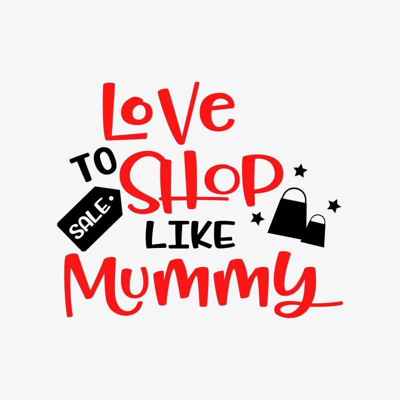 Aimer faire du shopping comme maman Femme Sweat-shirt à enfiler