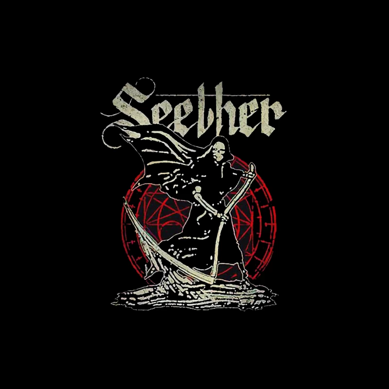 Gothic Skeleton Band Art - Seether Rock Metal Design Mouse Pad