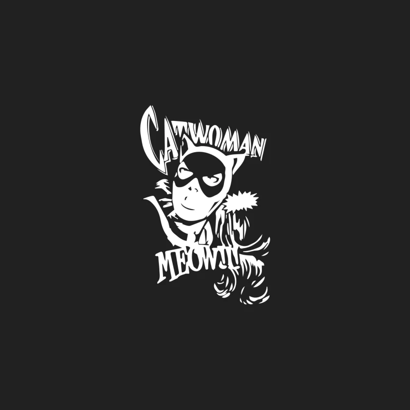 Catwoman Meow Comic Funny Bucket Hat
