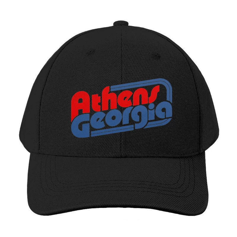 Retro Typography Design for Athens, Georgia Baseball Cap