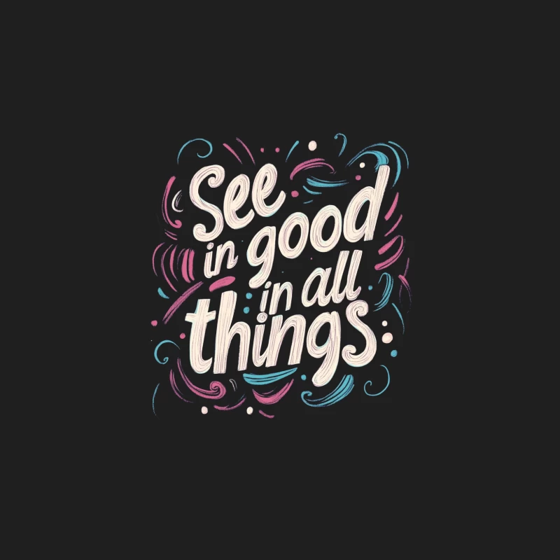 Cheerful Hand-Lettered Inspirational Quote in Pastel Hues Male Tank Top