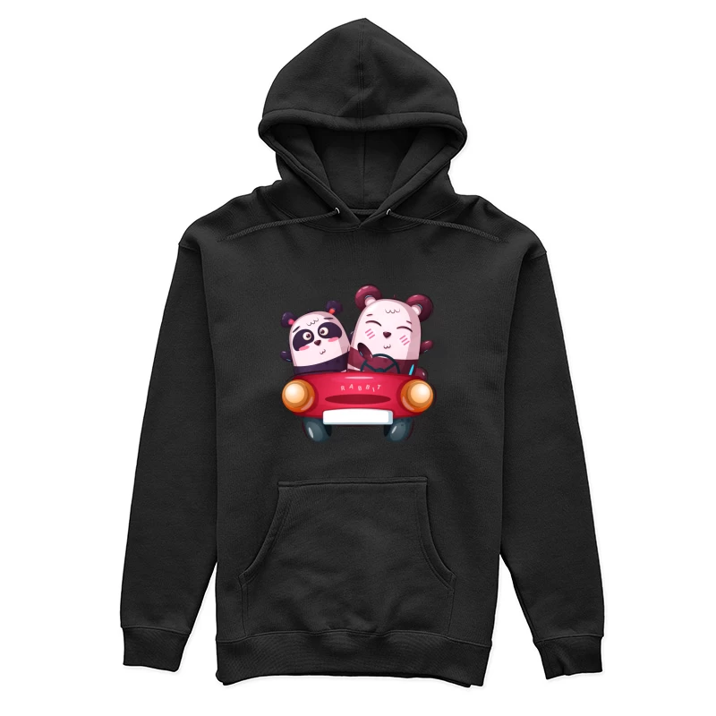 Panda et Ours dans une Voiture Femme Sweat à capuche