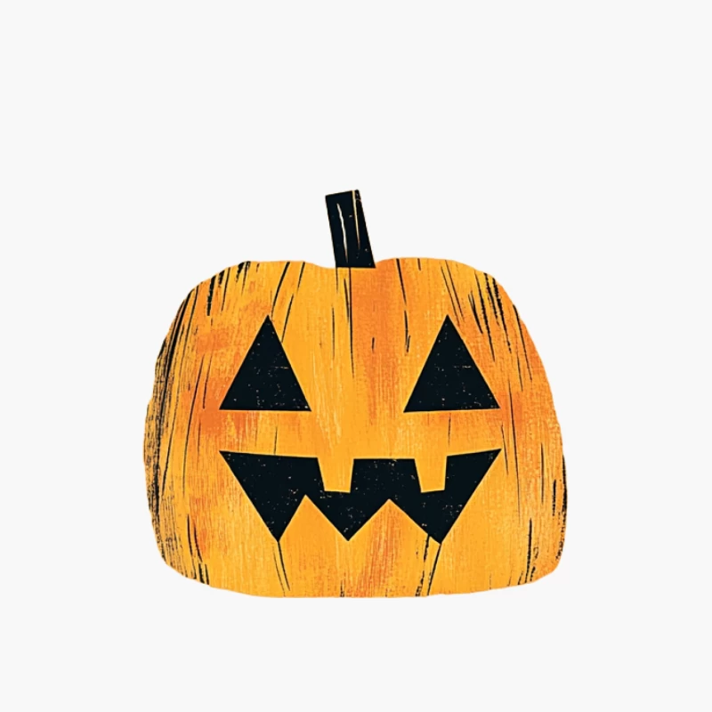 Cartoon Jack-o'-Lantern: A Classic Halloween Pumpkin Decoration Cotton Tote Bag