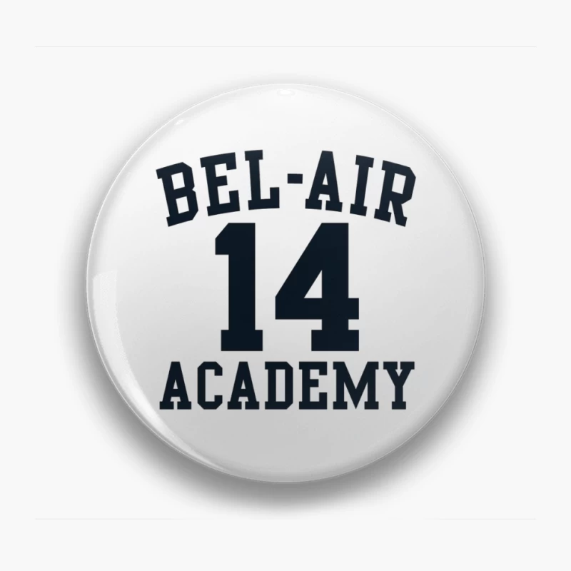 Bel-Air Academy Number 14 Athletic Jersey Design Pin