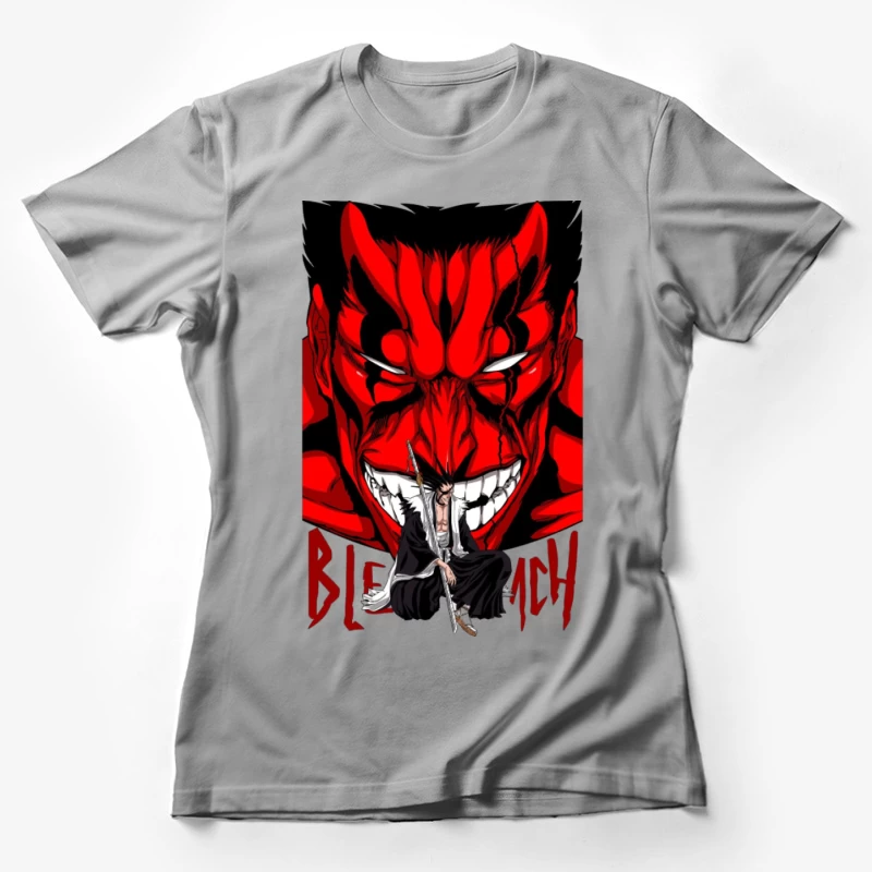 Bleach Poster mit Charakter und Dämonenmaske Damen T-Shirt