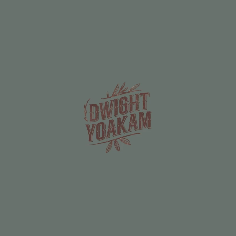 Dwight Yoakam Country Music Logo with Leaf Design Baseball Cap