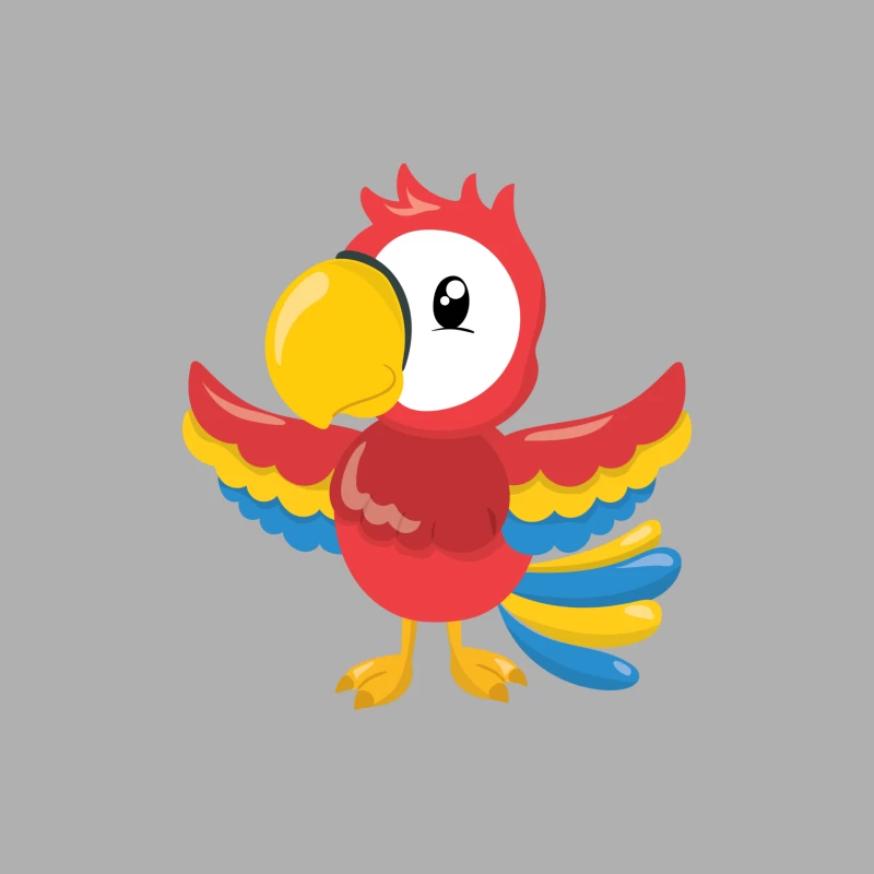 Perroquet coloré avec ailes ouvertes Homme Débardeur