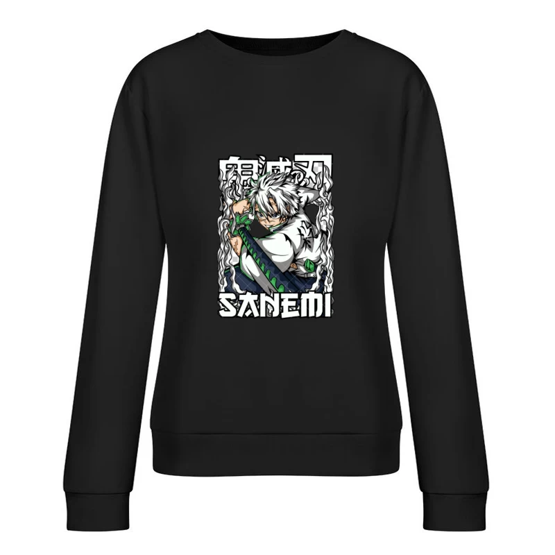 Sanemi Charakterdesign mit Schwert Damen Pullover Sweatshirt