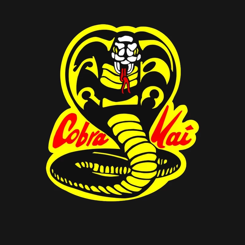 Cobra Kai Martial Arts Dojo Logo with Strike-Ready Snake Female Long Sleeve T-Shirt