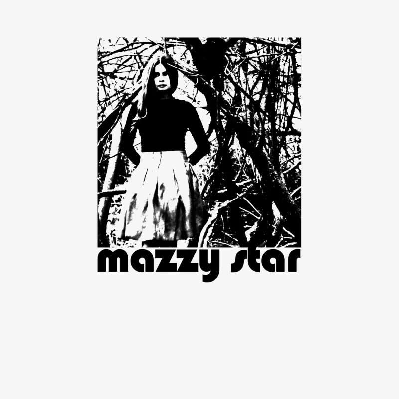 Mazzy Star Black White Female Long Sleeve T-Shirt