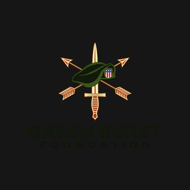 Green Beret Foundation Military Special Forces Logo Mouse Pad