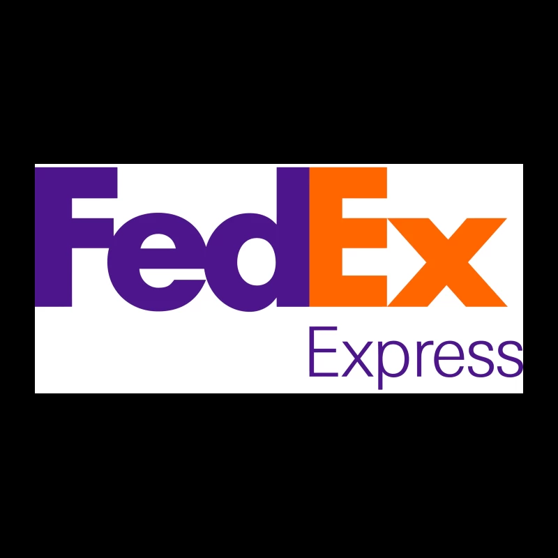 FedEx Express Corporate Logo Design in Purple and Orange Coffee Mug