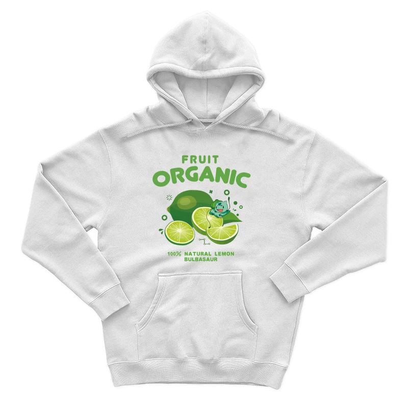 Bio-Zitrone mit Bulbasaur Herren Pullover Hoodie