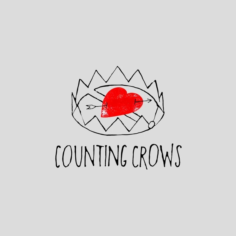 Counting Crows White Love Trap Baseball Cap