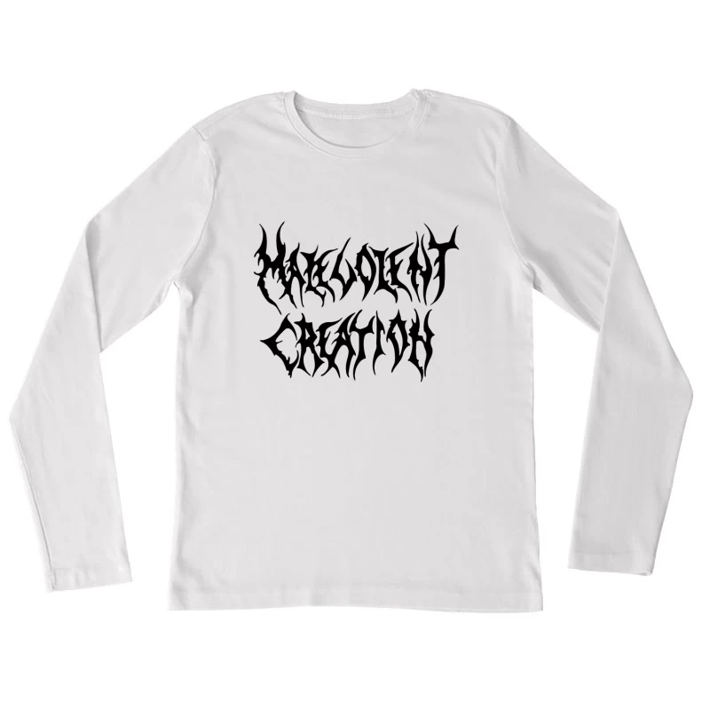 Malevolent Creation Black Logo Female Long Sleeve T-Shirt