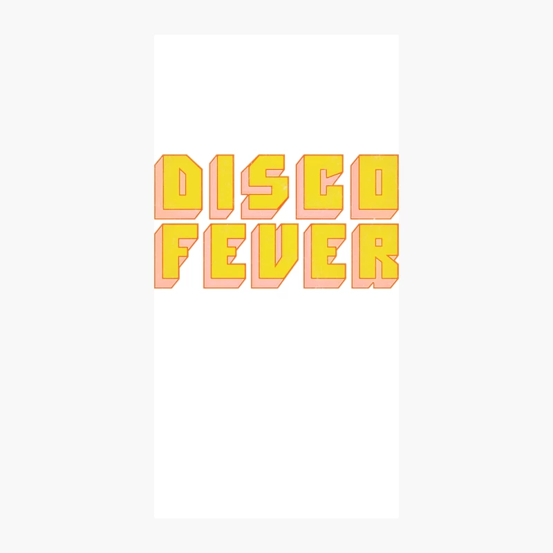 Disco Fever  Retro Style Typography Design iPhone Case