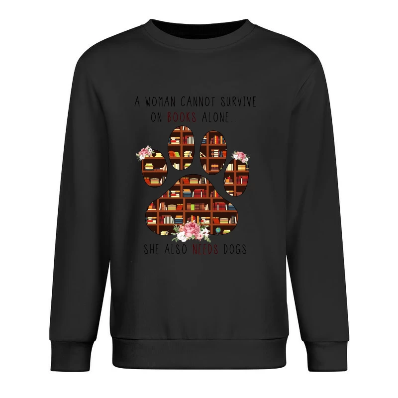 Livres et chiens : essentiels pour les femmes Homme Sweat-shirt à enfiler