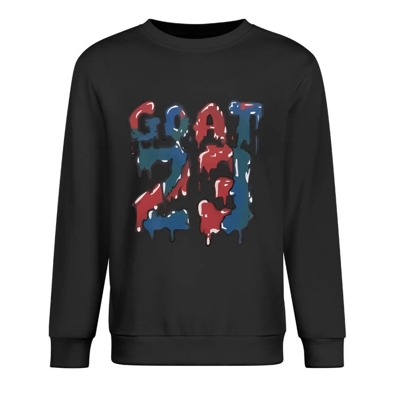Bunte G.O.A.T. 23 Grafik Herren Pullover Sweatshirt
